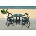 Safavieh Kerman Table & Chair Set - Black PAT7000C